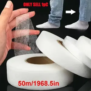 A double-sided hot melt tape, seamless border tape, ironing adhesive tape, no iron on the edge tape of jeans, used for instant clothing change tape on the edge of pants, double-sided iron edge tape DIY sewing supplies, ironing cloth tape