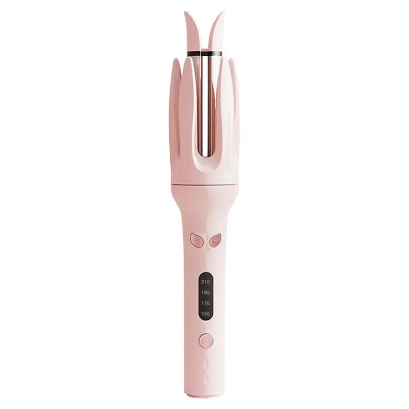 Pink Automatic Curling Stick, 28mm Hair Curler, Negative Ion Automatic Hair Hair Curl Wand, 4 Modes Temperatures Rotating Curling Iron for Women, Hair Styling Tools for Home, Automatic Hair Curling Iron,gifts for mother [2025]