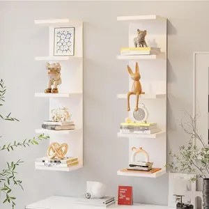 Multi-Layer Wall-Mounted Floating Shelves, Modern Display Storage Rack, Home Supplies for Living Room Decor, Bedroom Accessories Serving Room, House, Wall Decor Needs