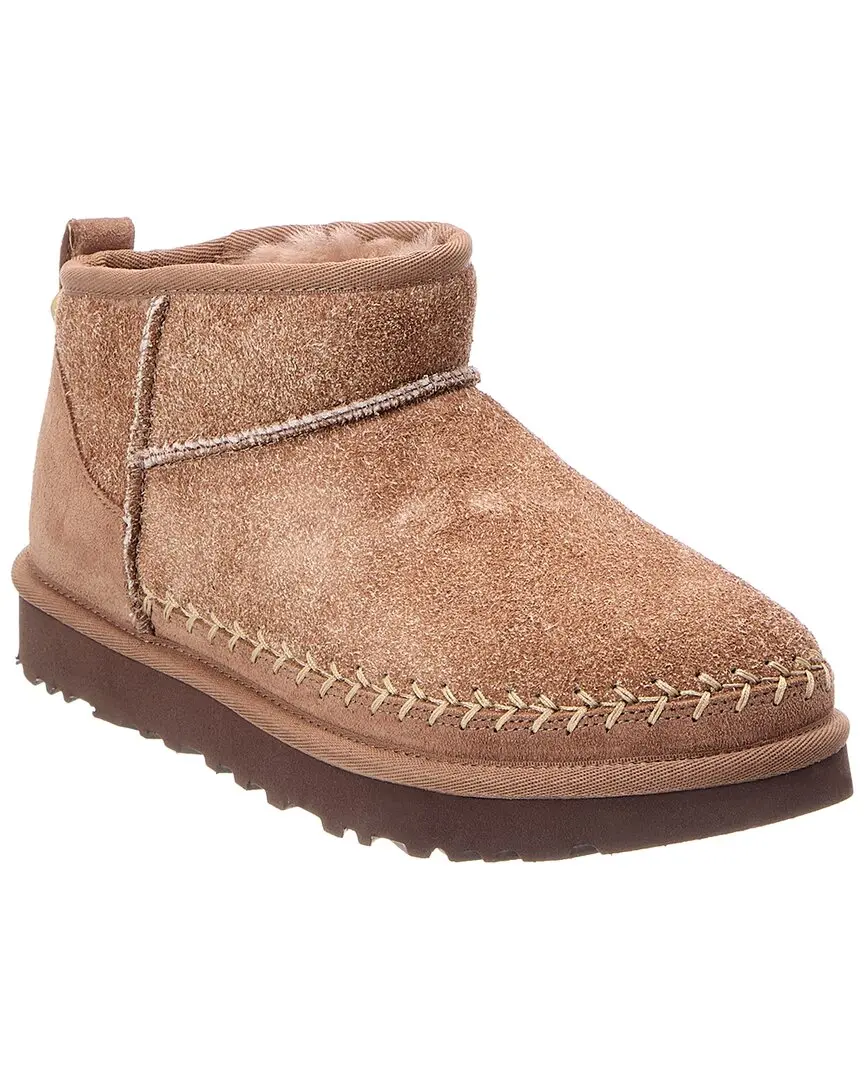 UGG W Classic Ultra Mini Biarritz Suede Bootie