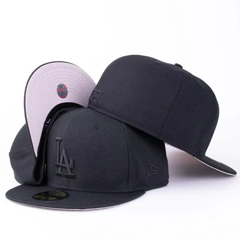 New Era MLB Basic Los Angeles Dodgers 59Fifty Fitted Baseball Cap - Flexfit Mens Hat, Moisture Wicking