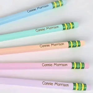 Personalized Ticonderoga #2 Pencils 10pk, Cute Pastel Pencils, Personalized School Supplies