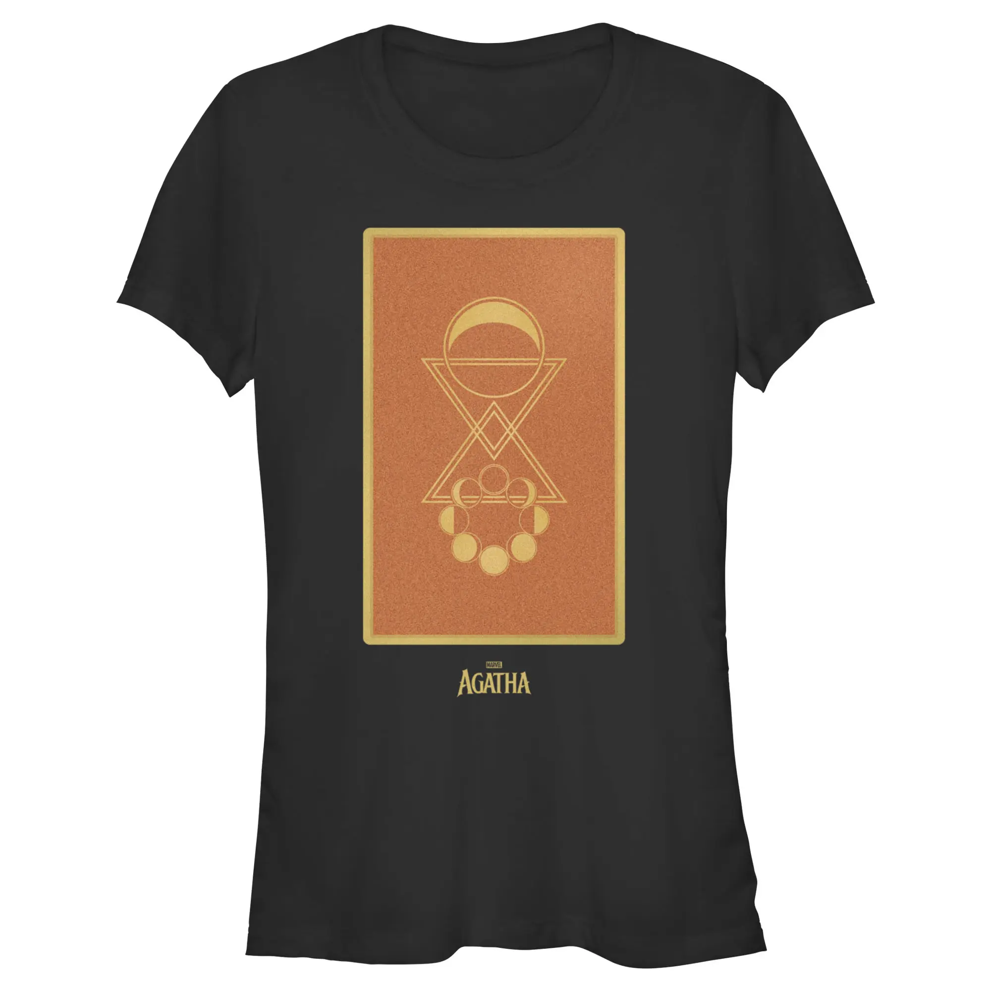 Women's Marvel Licensed Print Agatha All Along Symbolic Graphics Graphic T-Shirt, Junior's Casual Wear Short-Sleeves Top