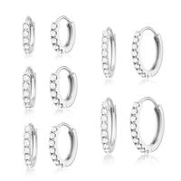 5Pcs SL CZ Hoop Earrings