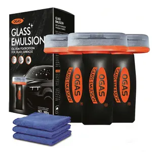 1/2/3 PACK Windshield Oil Film Remover Kit, Removes Oil Film & Smudges, Streak-Free for Safe Night Driving, Automotive Handheld Oil Film Cream for Windshield, Car Windows, Rearview Mirror, Car Care Gifts