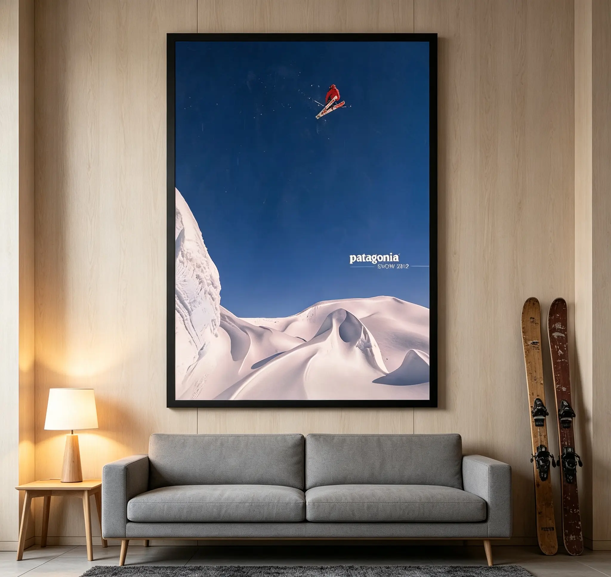 Eco-Friendly 2012 Winter Magazine Cover Cityscape Landscape Wall Art Poster, Vibrant Exquisite Print Illustration for Bedroom, Living Room Home Decor