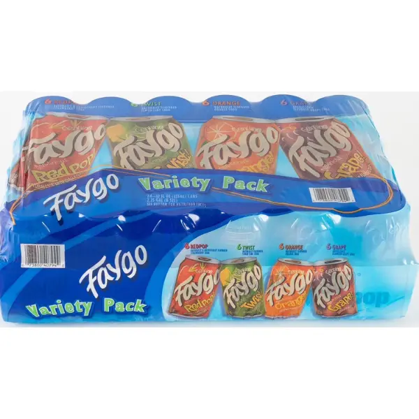 Faygo Soda Variety Pack – 12 fl oz Cans, 24 Pack Beverage Drink