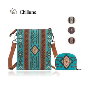 Bohemian Canvas Crossbody Shoulder Bag – Premium Large Tote for Travel & Everyday Carry