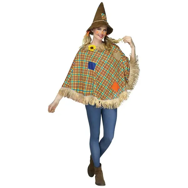Sweet Scarecrow Adult Poncho