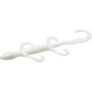 Zoom Lizard 6 Inch White Creature Bait MEGA BLOWOUT - 100 Packs