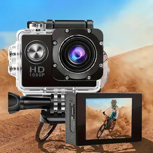 1080P Action Camera -  12MP Underwater Waterproof Camera 140° Wide Angle WiFi Sports Cam with Mounting Accessories Kit, for Outdoor, Hiking, Cycling, Diving, Vlog Wearable Action Camera