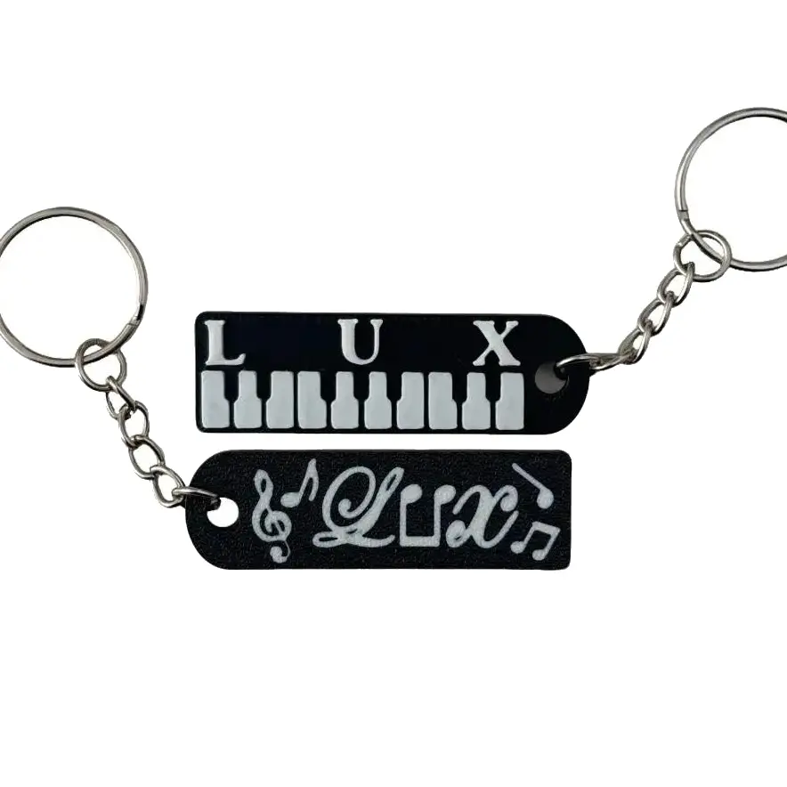 Singer Keychain LUX Keychain - Singer Artist Keychain with Piano Keys Design and ...