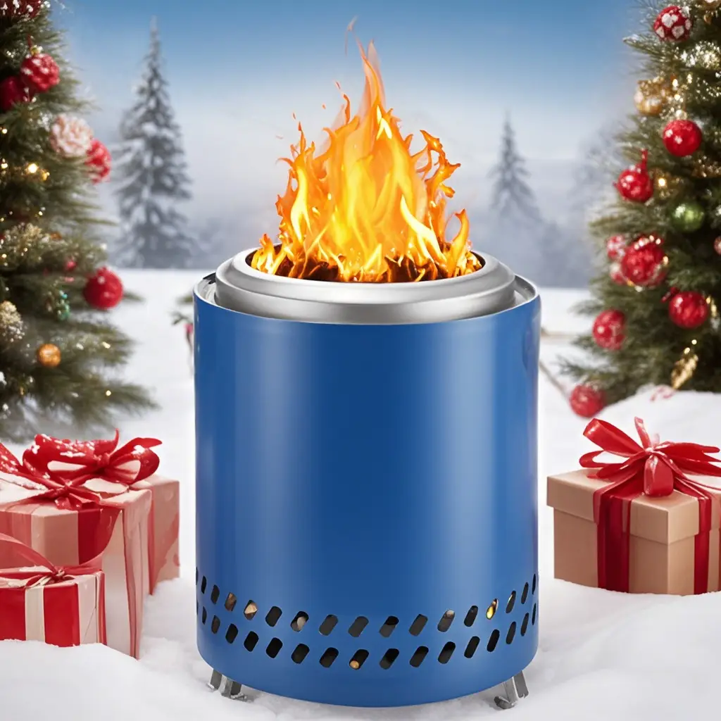 【Deal】Sweet Furniture Smokeless Fire Pit for Christmas gift, 304 Stainless Steel Tabletop Firepit, Low Smoke Portable Firepits for Outdoor