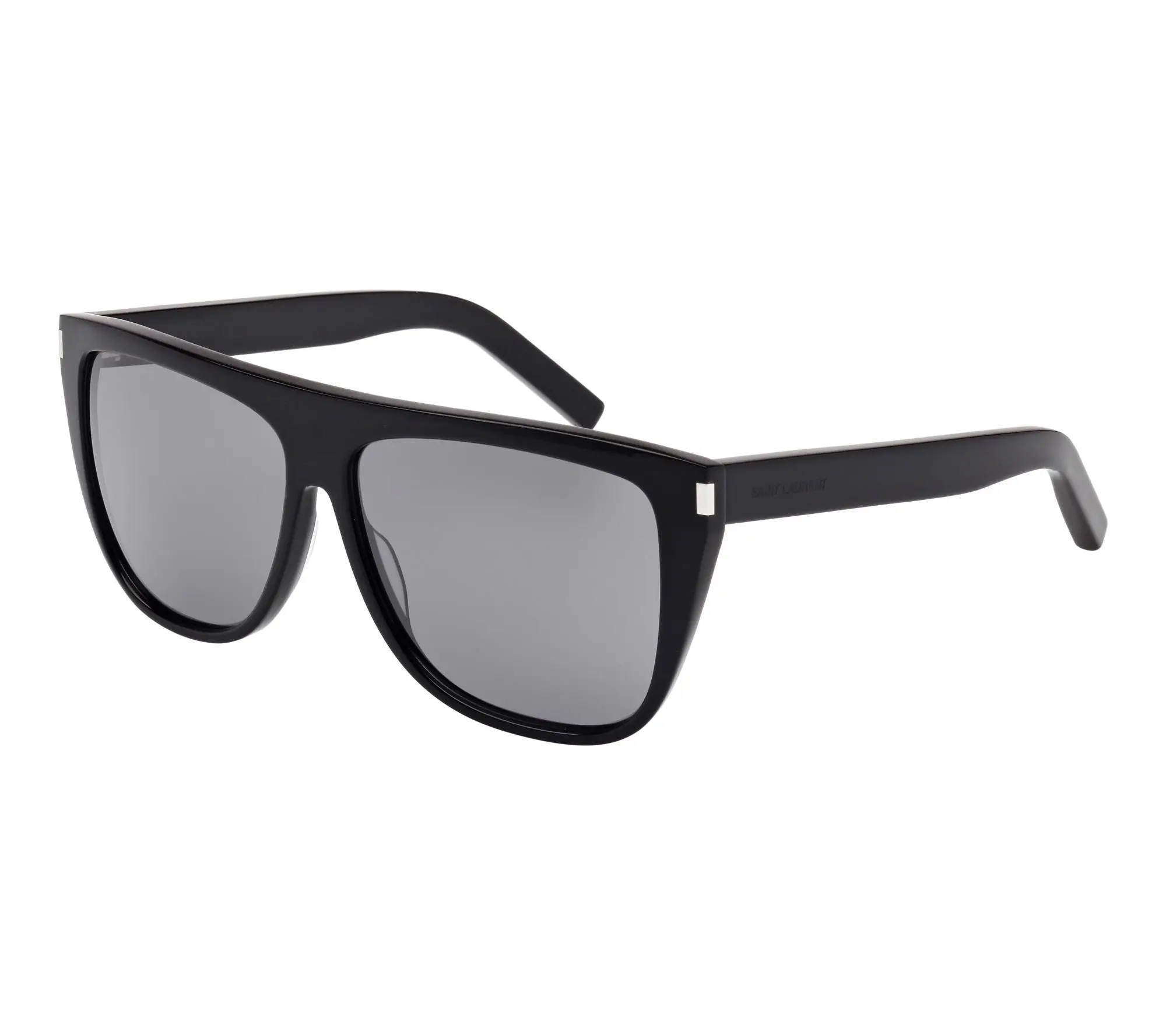 Saint Laurent Women's SL1 Black/Grey Mirrored Sunglasses Saint Laurent Women's SL1 Black/Grey Mirrored Sunglasses