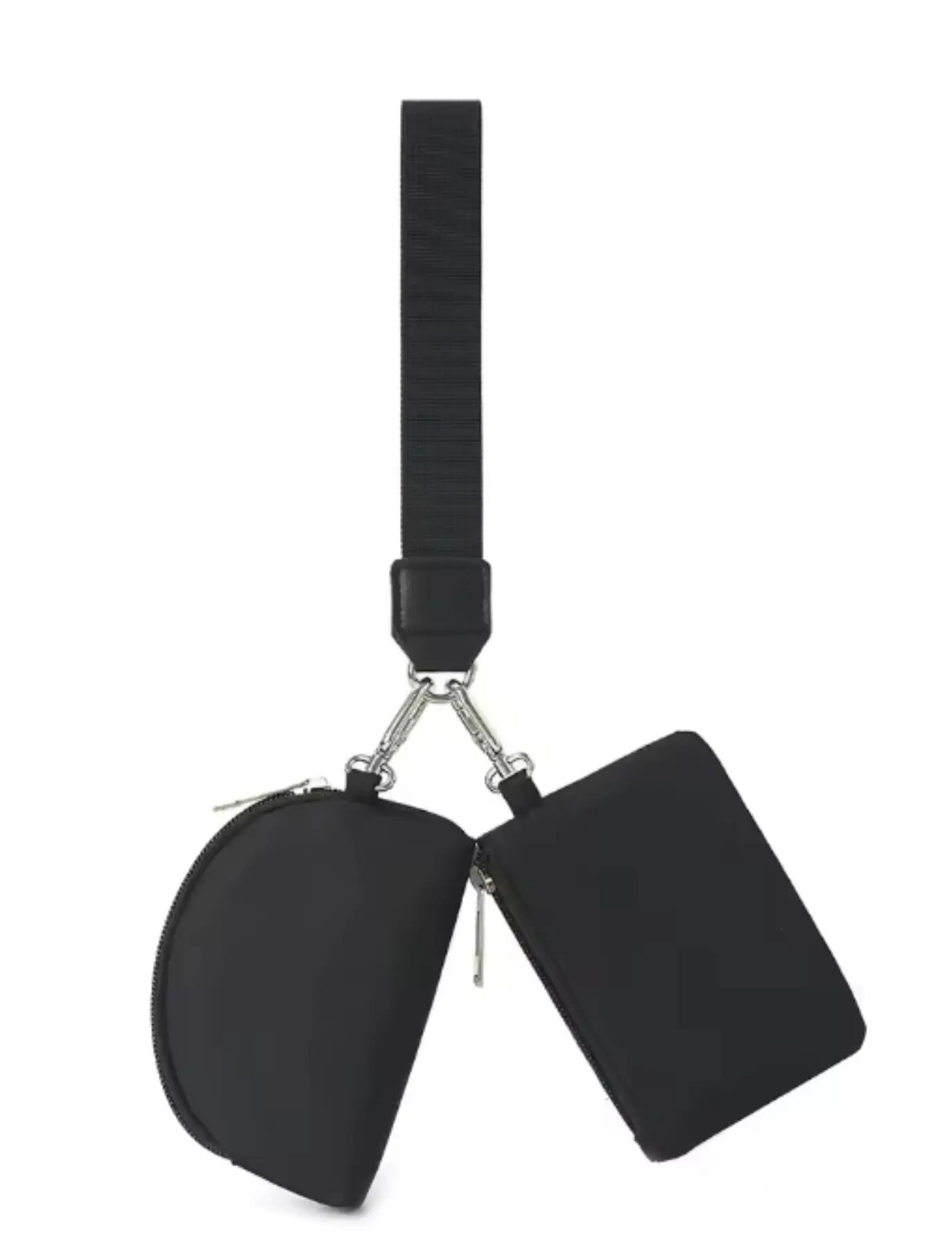 Pomelo Best Wristlet Wallet for Women Double Pouch Zipper Wrist Bag Portable Small Clutch Purse for Daily Use