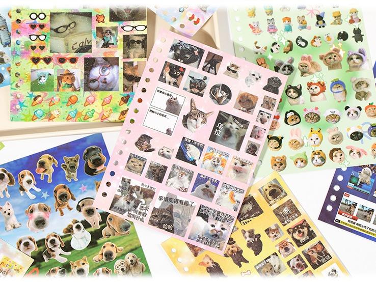 Ultra-Cute Cat-Themed Sticker Book—Featuring 800 adorable cat stickers (30 sticker sheets) in one book—Perfect for journals, crafts, and planners. TikTok Exclusive: Now Trending!