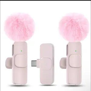 Lavalier Microphone - USB Rechargeable Wireless Microphone for Video Recording, Teaching, Interviews, and Podcast Equipment