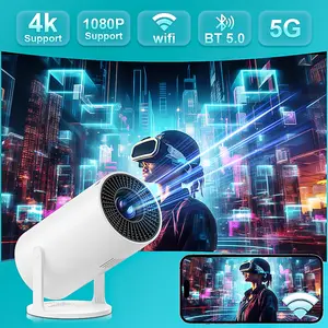 Projector, home use, 1080p, bedroom, projection on wall, home use, small size, home theater, movie theater, camera, connecting cable, same screen.