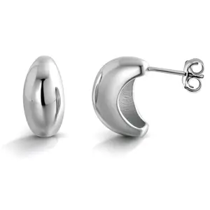 925 Sterling Silver Chunky Dome Earring Studs, Mini Dome Drop Studs, 14K Gold Plated Earring Studs, Thick Gold Earring Studs, Chunky Studs