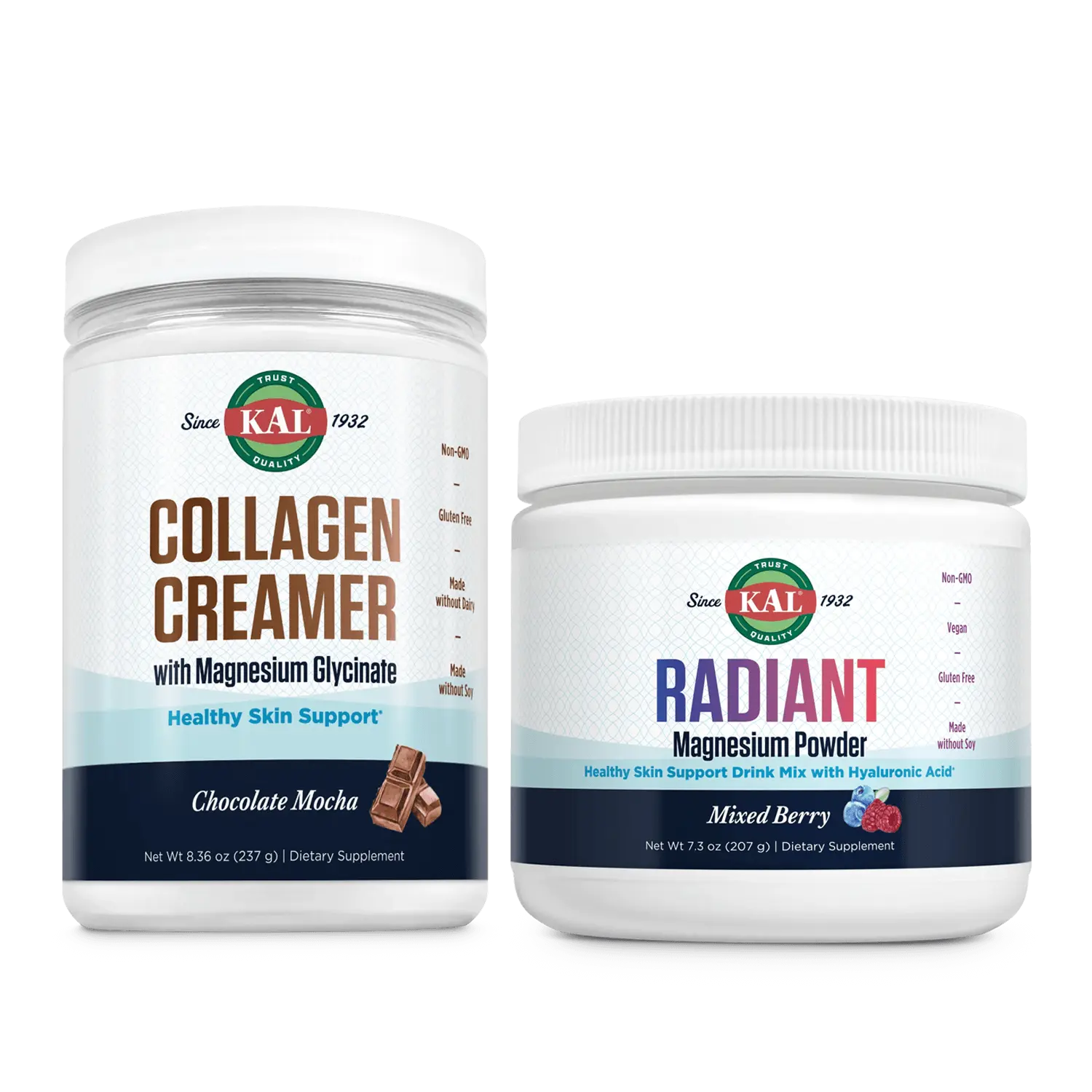 KAL Skin Care Bundle — Collagen Creamer + Radiant Magnesium — Daily Skincare Routine