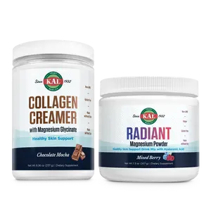 Kal Skin Care Bundle - Collagen Creamer & Radiant Magnesium Powder - Chocolate Mocha & Mixed Berry - Healthy Glow Support