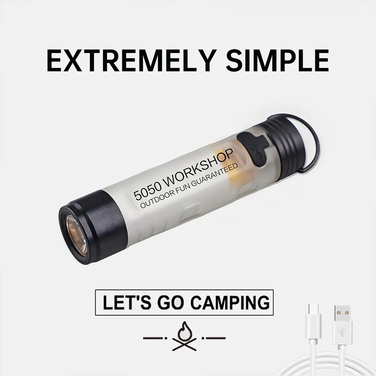 Pocket Rechargeable Flashlight EDC Flashlight, 300 Lumens, USB Type-C Interface, Keychain Light, Portable Small Mini LED Flashlight with Pocket Clip f