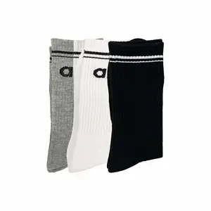 Yoga 3 Pairs Socks Women's Yoga Sports Casual Running Retro Mid-tube Socks