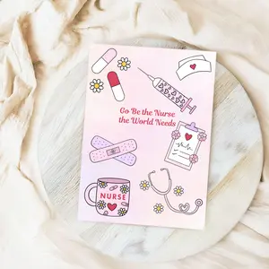Future Nurse Greeting Card, Nursing School Student Gift, Gift for Nurse Student, Medical Professional Card, Congratulations Medical School