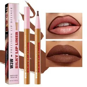 Waterproof Lip Liner Pencil Set, Long-Lasting Natural Look, Easy Application for Beginners, Suitable for All Women, Commuting Makeup
