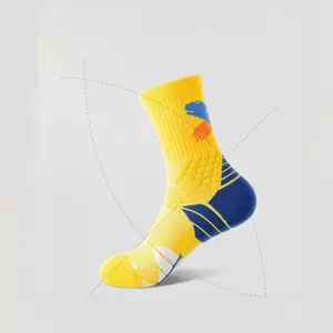 Professional Multi-Zone Shock-Absorbing Basketball Socks (Extra Large) - Padded Zones for Shock Absorption