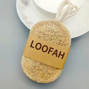 Natural Loofah Dish Sponge Vegetable Scrubber for Kitchen -100% Biodegradable Compostable Dishwashing Scouring Pad