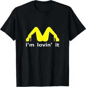 100% Cotton I'm Lovin' It Man Woman Funny Gift T-Shirt