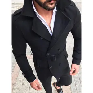 Men's Tweed Shooting Jackets, Men's Coats, Double-breasted Gabardine with Belt, Casual Jackets, Warm Jackets, Sport Coats, Solid-colored Winter Coats