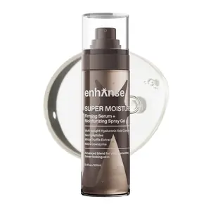 Enhanse Super Moisture, 2 in 1 Day to Night Serum & Moisturizer Spray, Hydration & Repair Formula with Hyaluronic Acid, Exosomes & NAD+, Collagen Support, Skin Care for Men, All Skin Types, 100 mL