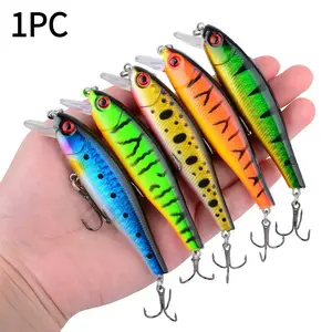 1pc Submerged Minnow Fishing Lure, 8.5cm 9.2g Mixed Egg Baits for Bass and Kingfish, Bedding Fish Lure, Fishing Gear