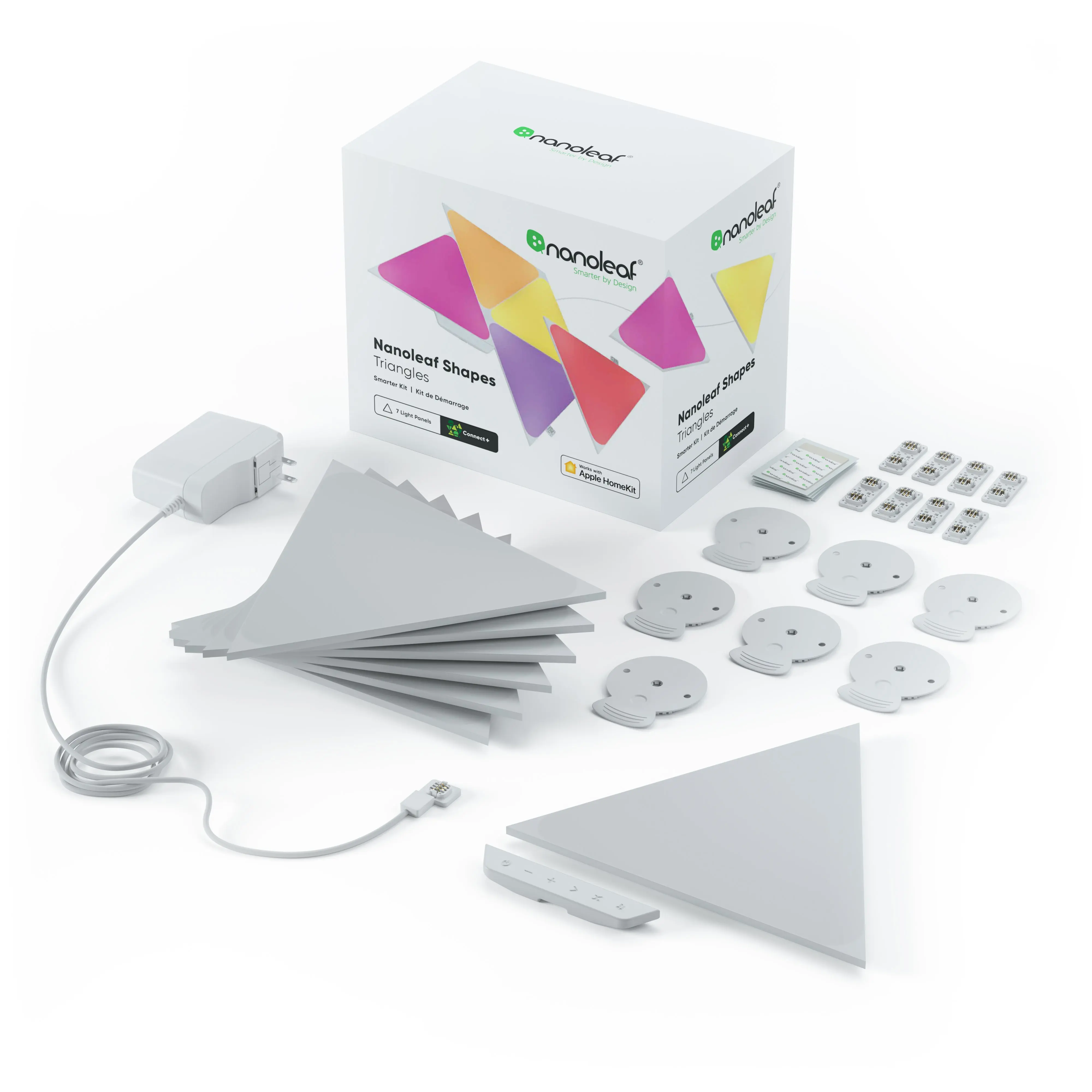 Nanoleaf Shapes | Triangles | SMK | White | 7 Pack | CA/USA