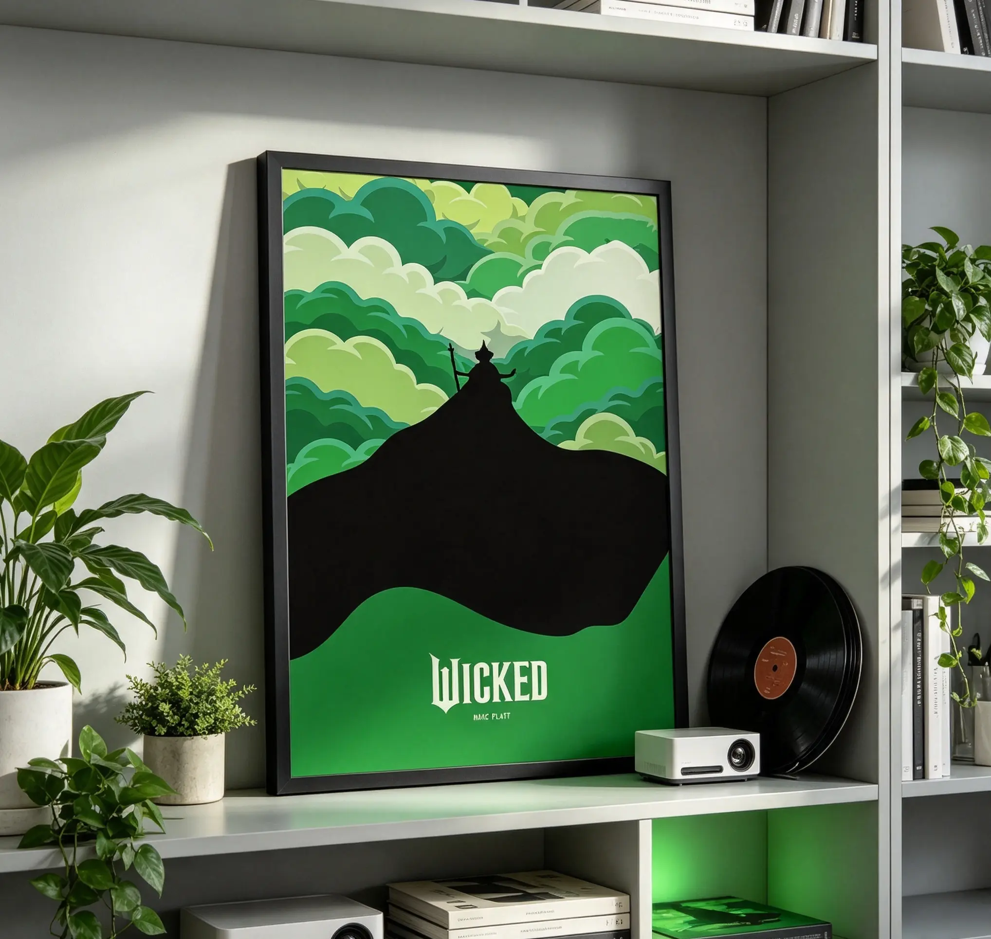 Wicked Movie Poster Wall Art Decor｜Musical Wicked Print Gift for Home Bedroom Living Room Fan Gift