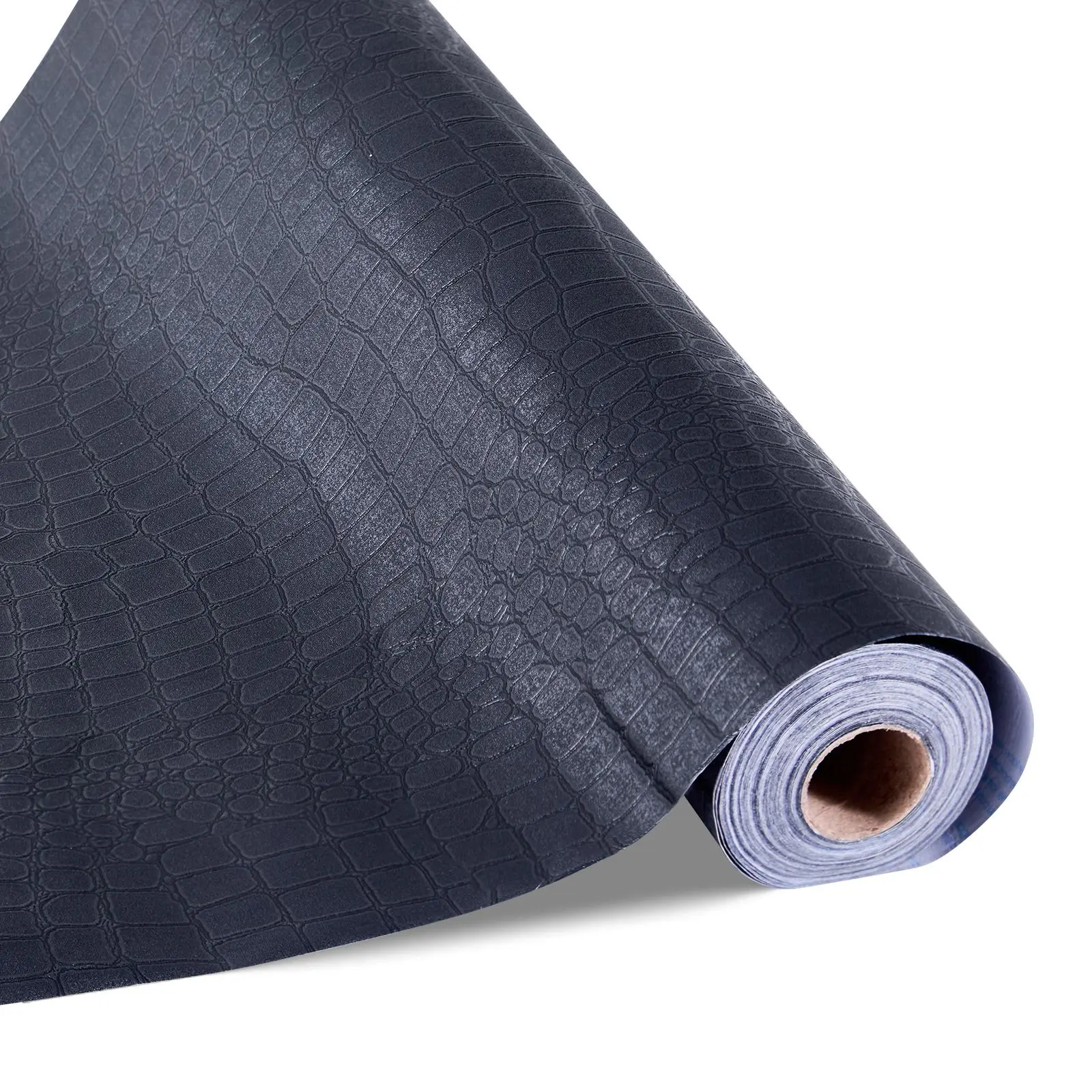 【SummerFinds】VEVOR Peel and Stick Wallpaper, 15.7 x 393.7 inch Contact Paper Black Cracked Texture Waterpoof Self Adhesive, Easy to Clean & Peel Wall Decorative Vinyl Roll for Bedroom Kitchen Bathroom Office