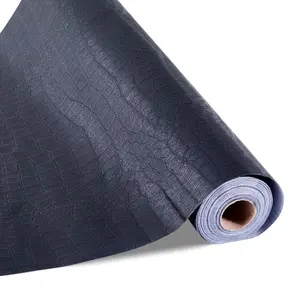 VEVOR Peel and Stick Wallpaper, 15.7 x 393.7 inch Contact Paper Black Cracked Texture Waterpoof Self Adhesive, Easy to Clean & Peel Wall Decorative Vinyl Roll for Bedroom Kitchen Bathroom Office