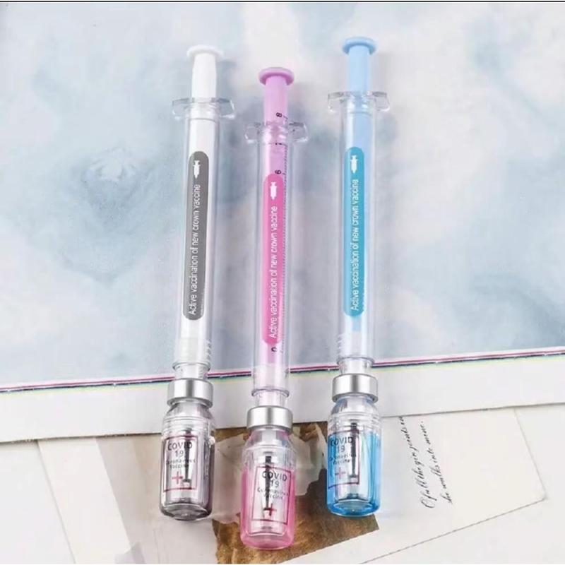 2026 Viral Syringe Pen  | Colorful 0.5mm | Student Creative Stationery