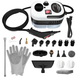2500W Handheld Steam Cleaner – High-Temperature, High-Pressure Compact, Crevice-Handled, Non-Bleach Household Floor Tool with 20 Accessories for Car Detailing, Kitchen Grease Cleaning (Home Appliances, Vacuums & Floor Care), Handheld Steam Cleaners