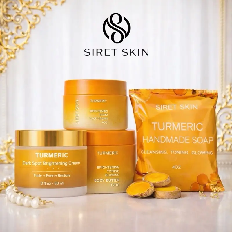 Turmeric Brightening Set | Dark Spot Corrector & Glowing Skin set (4 pieces)