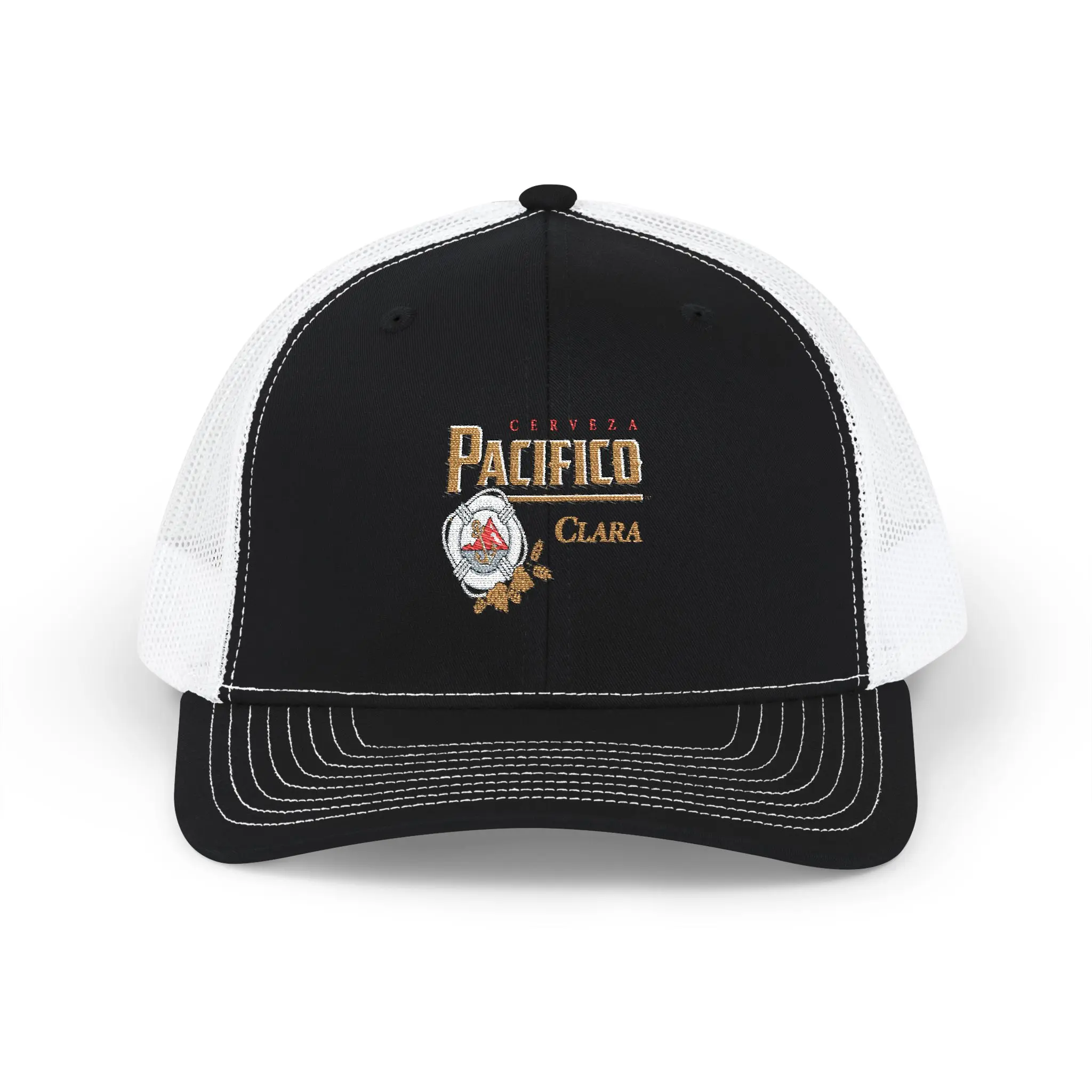 Embroidered Trucker Cap - Pacifico Clara Logo Snapback