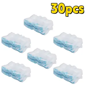 30pcs Soft Disposable Electrostatic Dusting Cloths with Brush Heads - 360° Cleaning, No Handle Needed, Durable, Easy to Use, Ergonomic Design - For Furniture, Sports & Outdoor Hat Maintenance