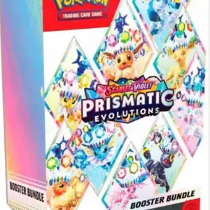 (LIVE Rip) Prismatic Evolution Booster Bundle - Trading Card Game Featuring Various Characters and Designs