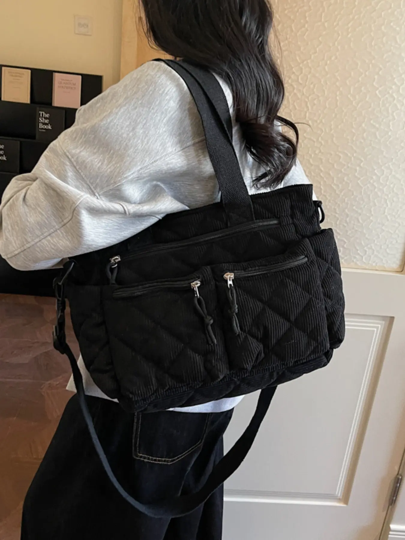 Black diamond pattern