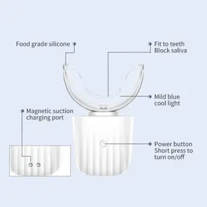 Cold Light Teeth Whitening Instrument, Teeth Brightening Instrument, Professional Teeth Care Instrument for Home & Travel, Oral