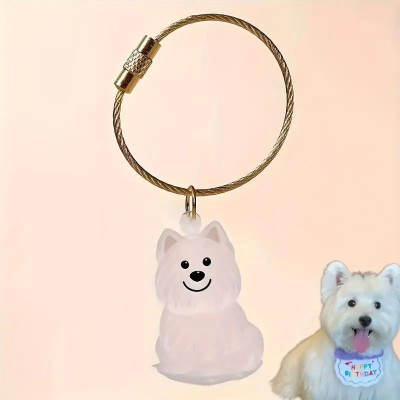 PetLuvz Style High-Value Cute Hair Storage Creative Keychain Dog Transparent Hair Ball Pendant Perfect Gift for Cat Lovers Stylish Hair Storage Capsule