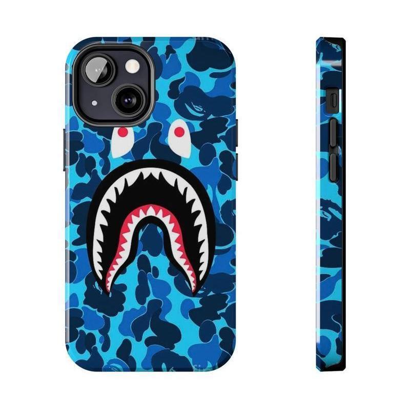 Shark Camo Collage Phone Case, Camo Shark For iPhone 8, iPhone 16 15 14 13 12 11 X XS Pro Max, Army Phone Case, The Rookie TV Series Movie  Inspired by the act