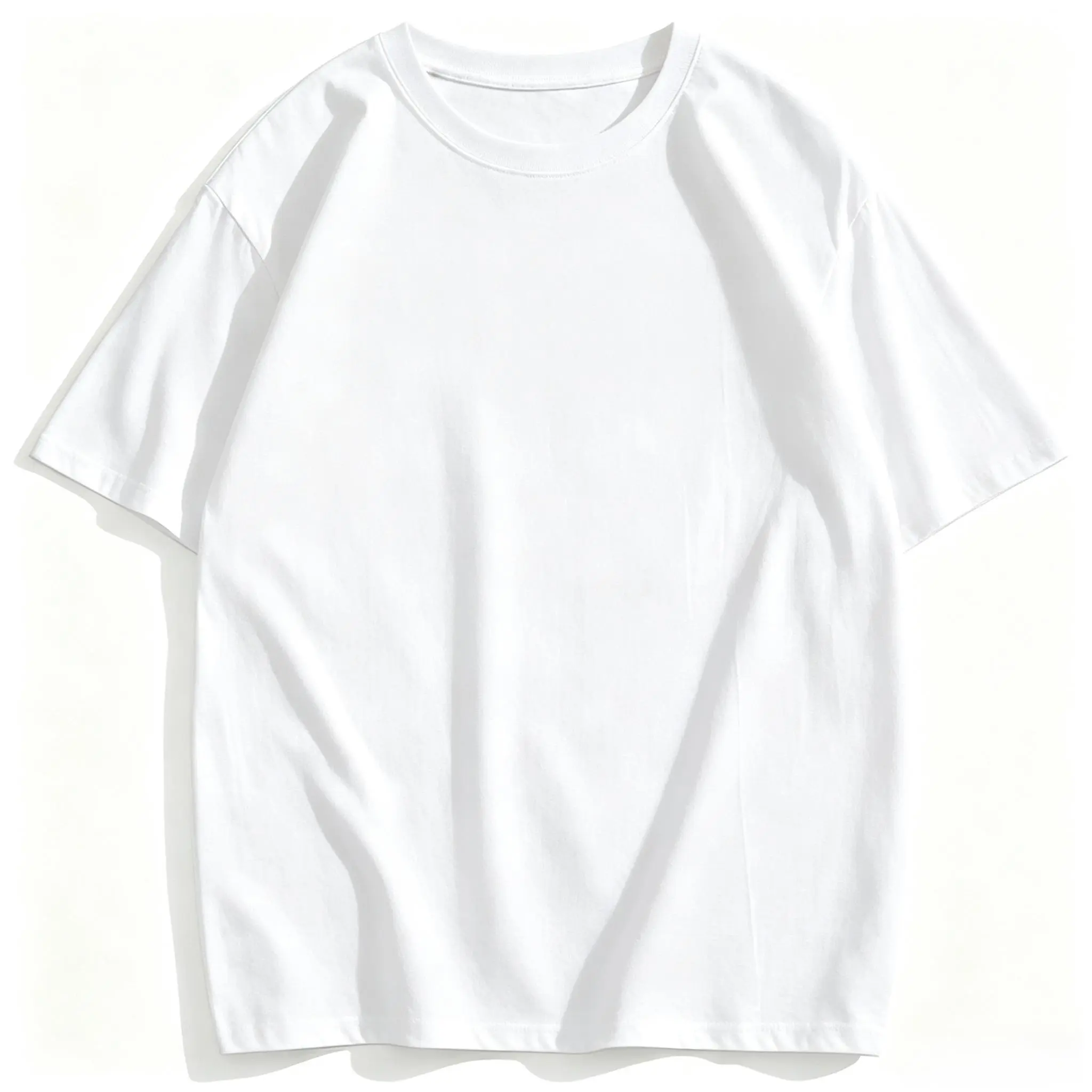 plain blank tshirt, basic crew neck tee, 3 pack tees, unisex casual top, solid color cotton shirt, everyday basic wear, multipack short sleeve, lightweight comfort tee Menswear Beige Crewneck Round Neck